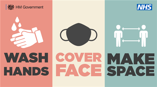 Wash Hands. Cover Face. Make Space.