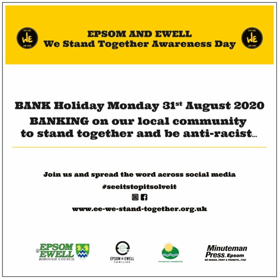 Image: We stand together Bank Holiday Monday