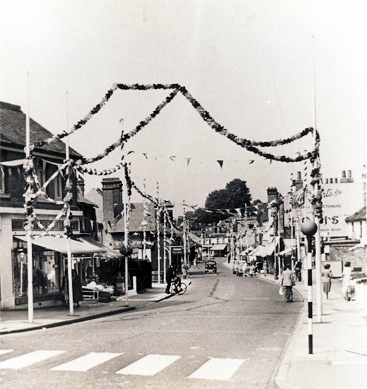 Image: Ewell decorated for the Coronation