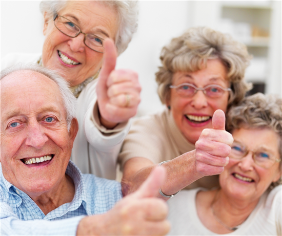 seniors having fun