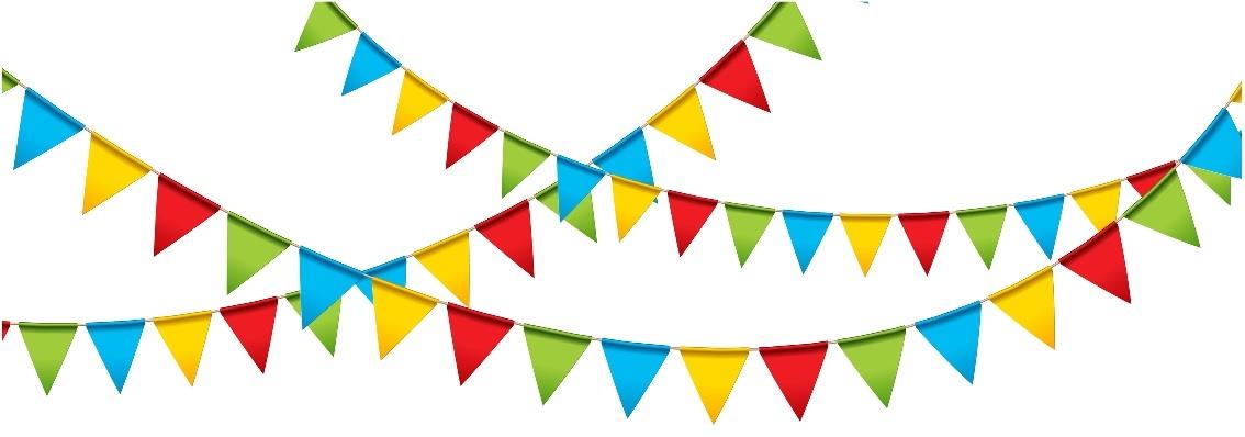 Image: Cartoon bunting in different colours