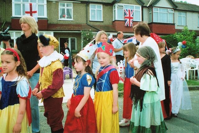Image: Epsom children in fancy dress at a street party