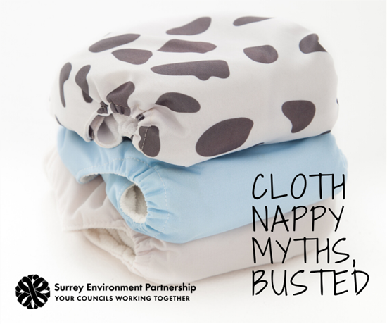 Image: Surrey Environment Partnership cloth nappies myths busted