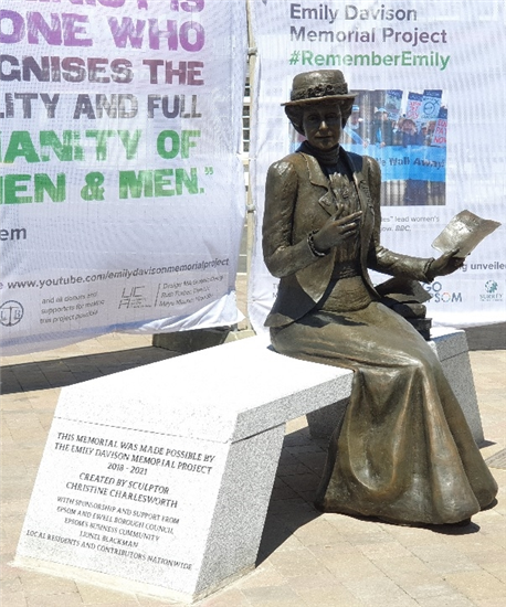 Image: the statue of emily davison in the market place