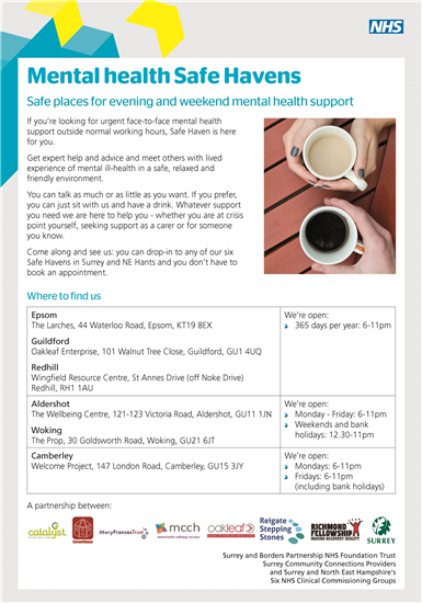 Surrey and Borders NHS Safe Haven