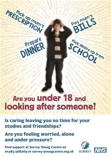 Image result for young carer poster surrey