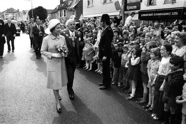 Queen Elizabeth II visiting Epsom