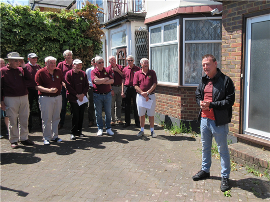 Matt Monro plaque unveiling event by Matt Monro Jr and Epsom Male Voice Choir