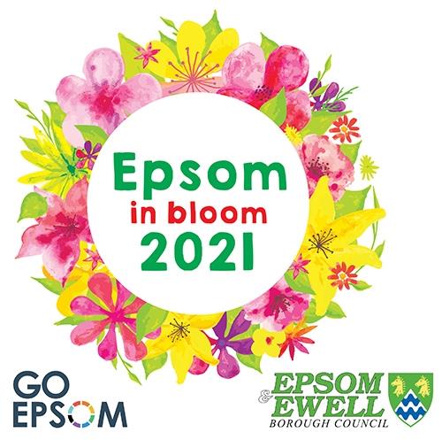 Image: Epsom in bloom logo