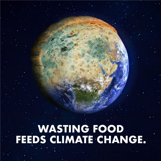 Image: Wasting food feeds climate change