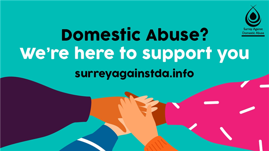 Domestic Abuse? We\'re here to support you. www.surreyagainstda.info